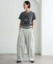 FMKHD27120 MICHEL KLEIN(ミッシェルクラン) [WEB限定カラー]フォトTシャツ カーキ（WEB限定カラー)