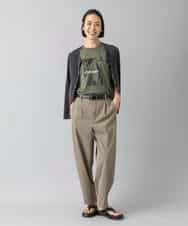 FMKHD27120 MICHEL KLEIN(ミッシェルクラン) フォトTシャツ カーキ