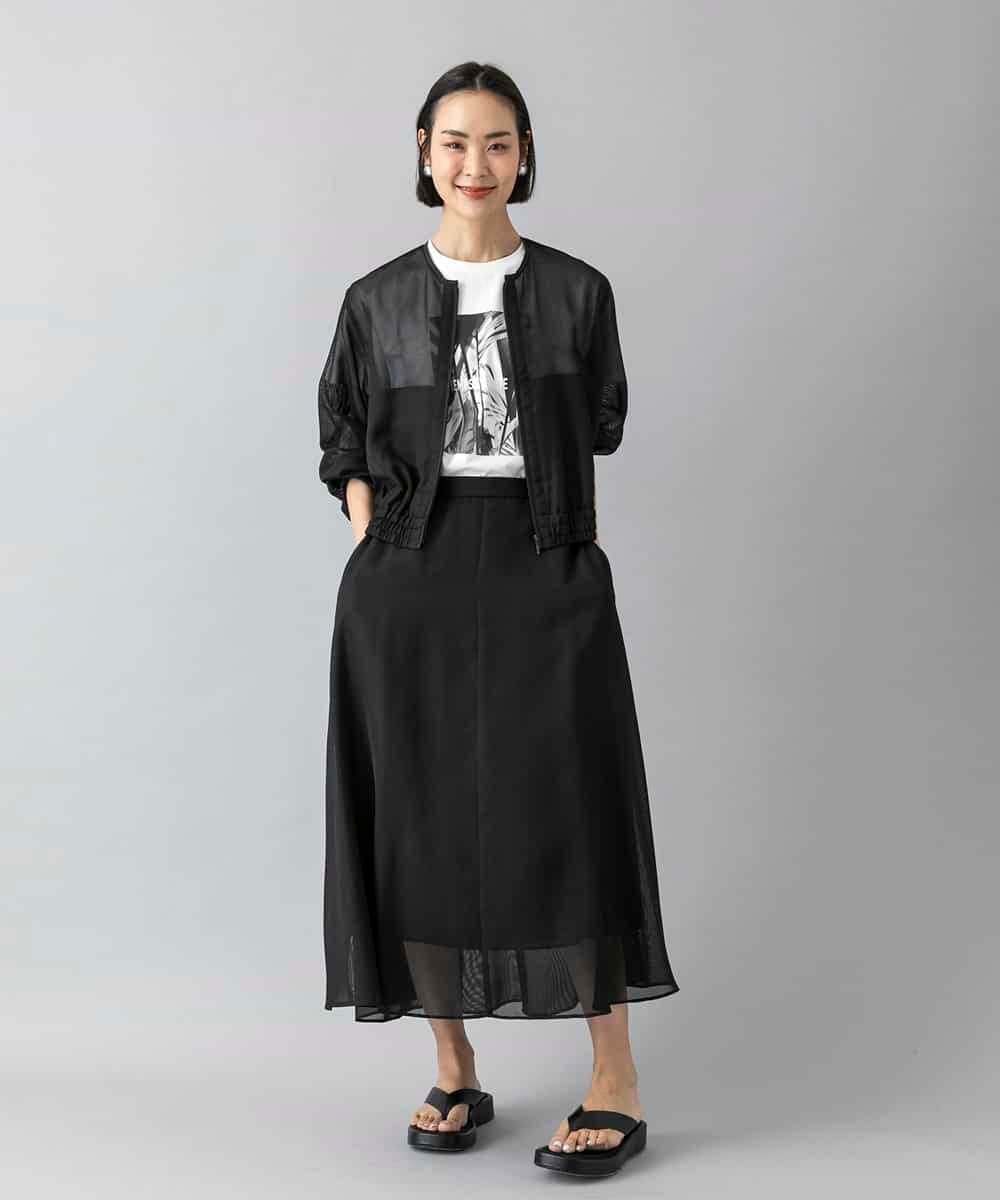 FMKHD27120 MICHEL KLEIN(ミッシェルクラン) フォトTシャツ カーキ