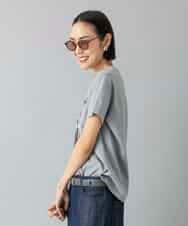 FMKHD27120 MICHEL KLEIN(ミッシェルクラン) フォトTシャツ カーキ