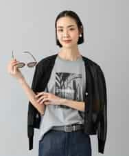 FMKHD27120 MICHEL KLEIN(ミッシェルクラン) フォトTシャツ カーキ