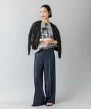 FMKHD27120 MICHEL KLEIN(ミッシェルクラン) フォトTシャツ カーキ
