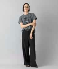 FMKHD27120 MICHEL KLEIN(ミッシェルクラン) フォトTシャツ カーキ