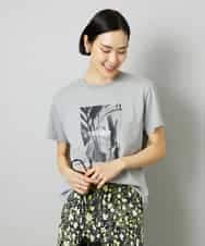 FMKHD27120 MICHEL KLEIN(ミッシェルクラン) [WEB限定カラー]フォトTシャツ カーキ