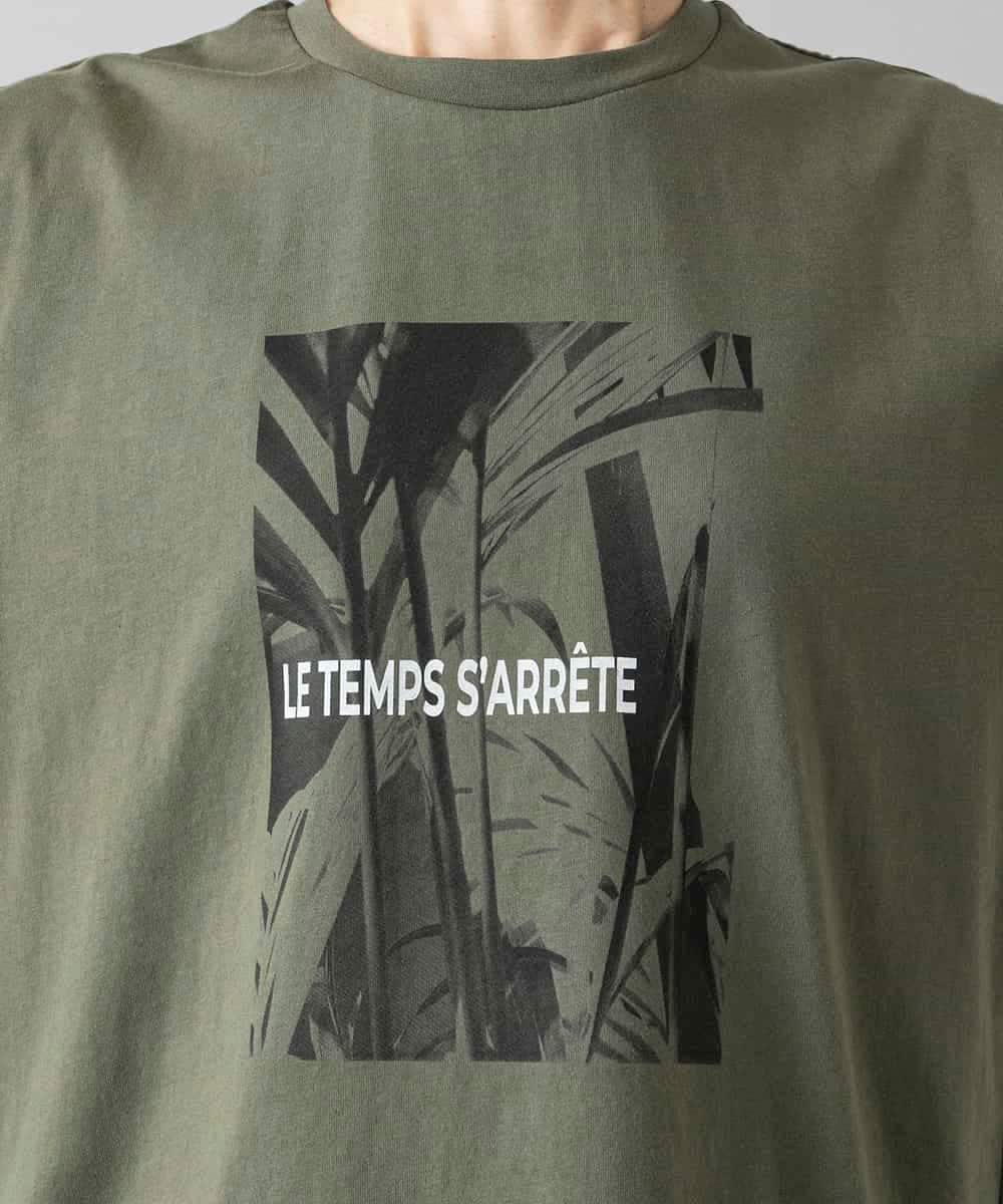 FMKHD27120 MICHEL KLEIN(ミッシェルクラン) フォトTシャツ カーキ
