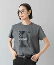 FMKHD27120 MICHEL KLEIN(ミッシェルクラン) フォトTシャツ ダークグレー