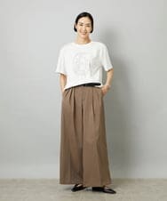 FMKHE05130 MICHEL KLEIN(ミッシェルクラン) 透明箔プリントTシャツ ホワイト
