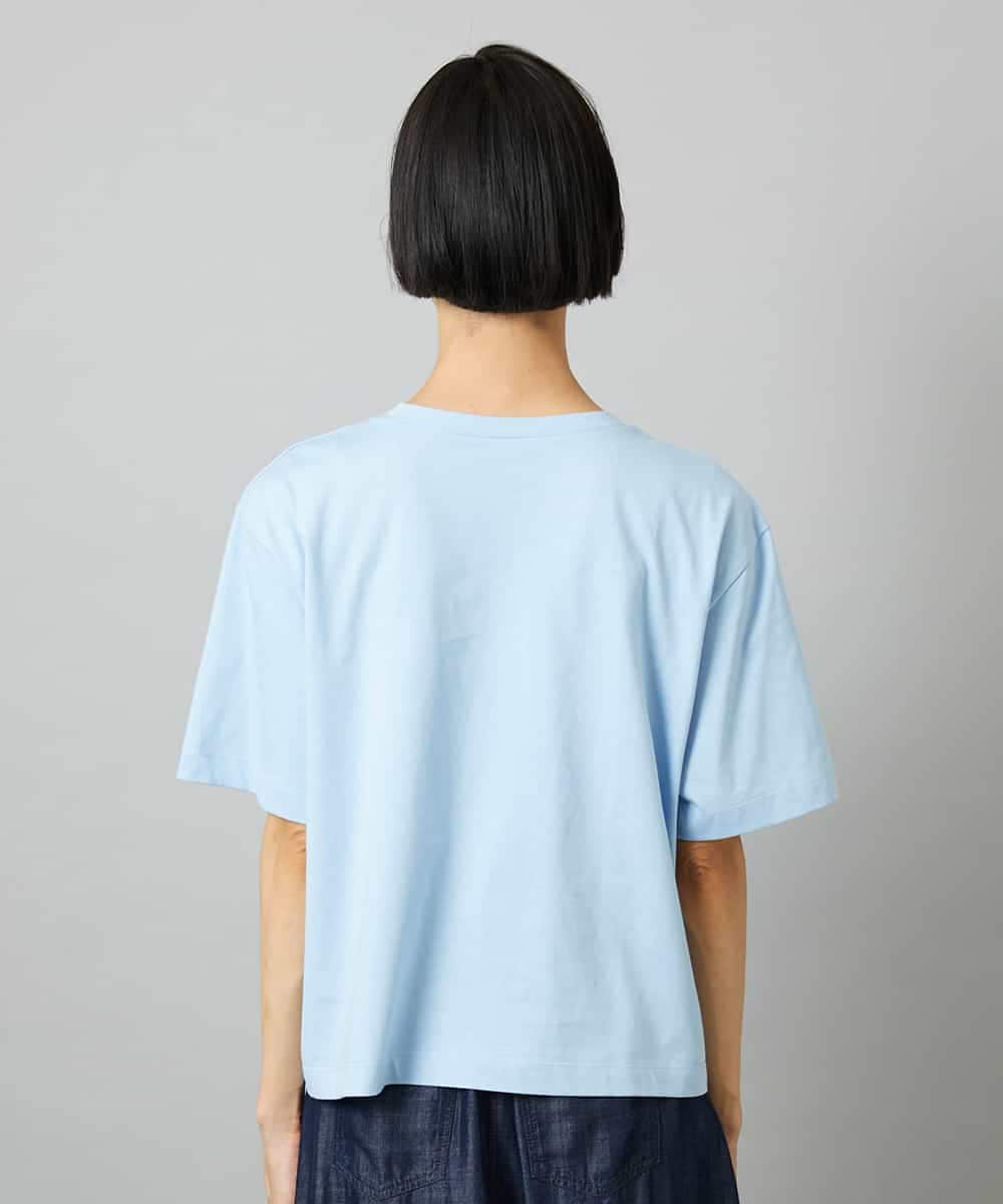 FMKHE05130 MICHEL KLEIN(ミッシェルクラン) 透明箔プリントTシャツ ホワイト