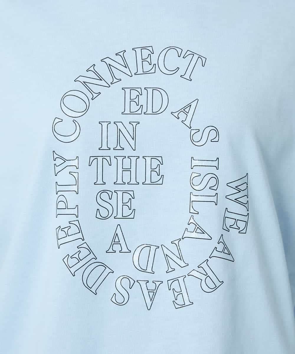 FMKHE05130 MICHEL KLEIN(ミッシェルクラン) 透明箔プリントTシャツ ホワイト