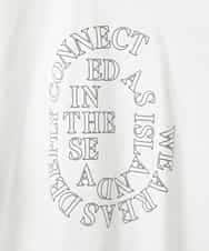 FMKHE05130 MICHEL KLEIN(ミッシェルクラン) 透明箔プリントTシャツ ホワイト
