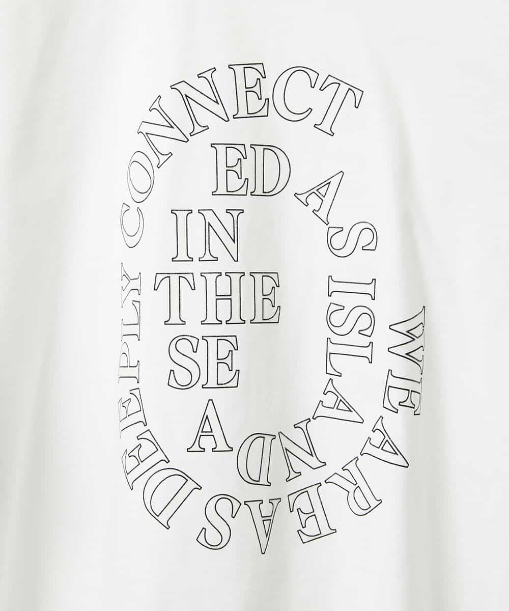 FMKHE05130 MICHEL KLEIN(ミッシェルクラン) 透明箔プリントTシャツ ホワイト