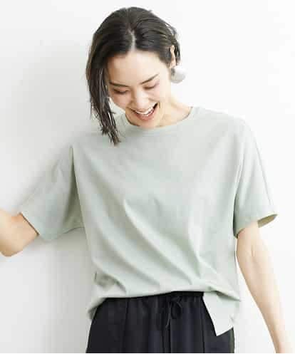 FMKHS64140 MICHEL KLEIN [夏の1枚着におすすめ]ドルマンスリーブカットソー