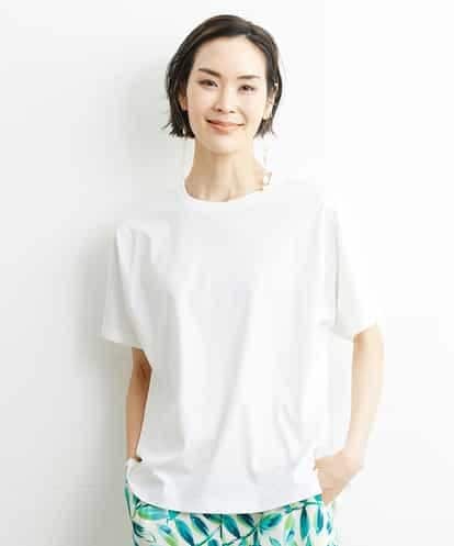 FMKHS64140 MICHEL KLEIN [夏の1枚着におすすめ]ドルマンスリーブカットソー