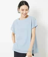 FMKHV28170 MICHEL KLEIN(ミッシェルクラン) [夏の1枚着におすすめ]フレンチスリーブシアーカットソー ライムイエロー(30)