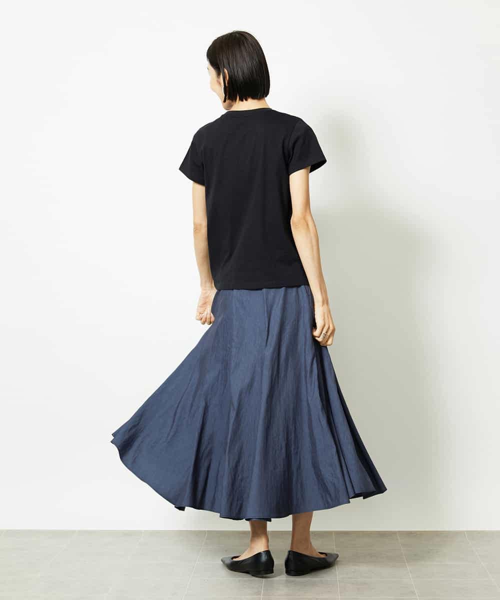 FMKJA01120 MICHEL KLEIN(ミッシェルクラン) フロッキーロゴTシャツ ボルドー