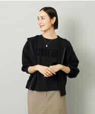 FMKJA01120 MICHEL KLEIN(ミッシェルクラン) フロッキーロゴTシャツ ボルドー