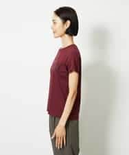 FMKJA01120 MICHEL KLEIN(ミッシェルクラン) フロッキーロゴTシャツ ボルドー