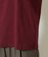 FMKJA01120 MICHEL KLEIN(ミッシェルクラン) フロッキーロゴTシャツ ボルドー
