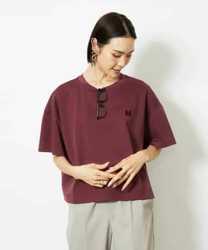 FMKJA02150 MICHEL KLEIN イニシャル刺繍Ｔシャツ(無地）