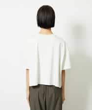 FMKJA02150 MICHEL KLEIN(ミッシェルクラン) イニシャル刺繍Ｔシャツ(無地） ライトグレー