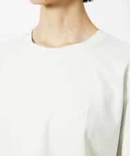 FMKJA02150 MICHEL KLEIN(ミッシェルクラン) イニシャル刺繍Ｔシャツ(無地） ライトグレー