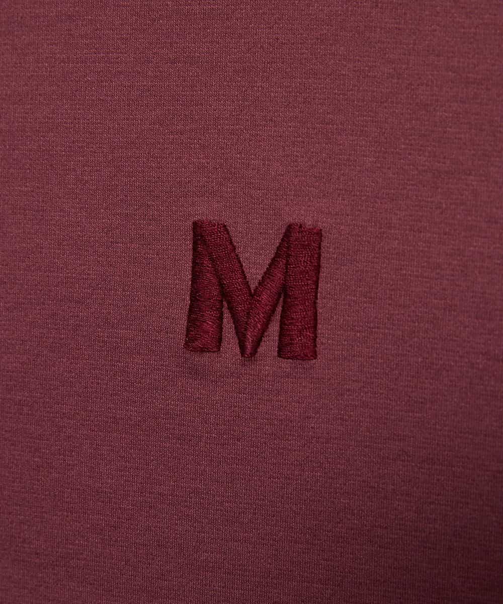 FMKJA02150 MICHEL KLEIN(ミッシェルクラン) イニシャル刺繍Ｔシャツ(無地） ライトグレー