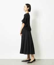 FMKJA05180 MICHEL KLEIN(ミッシェルクラン) [セットアップ対応]トリオシアーチェックカットソー ブラック