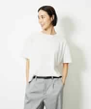 FMKJA05180 MICHEL KLEIN(ミッシェルクラン) [セットアップ対応]トリオシアーチェックカットソー ブラック