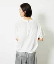 FMKJA05180 MICHEL KLEIN(ミッシェルクラン) [セットアップ対応]トリオシアーチェックカットソー ブラック