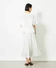 FMKJA05180 MICHEL KLEIN(ミッシェルクラン) [セットアップ対応]トリオシアーチェックカットソー ブラック