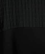 FMKJA05180 MICHEL KLEIN(ミッシェルクラン) [セットアップ対応]トリオシアーチェックカットソー ブラック