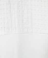 FMKJA05180 MICHEL KLEIN(ミッシェルクラン) [セットアップ対応]トリオシアーチェックカットソー ブラック