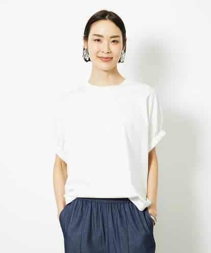 FMKJA33150 MICHEL KLEIN [接触冷感]ギャザースリーブカットソー