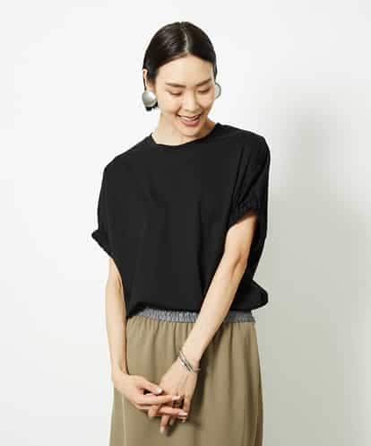 FMKJA33150 MICHEL KLEIN [接触冷感]ギャザースリーブカットソー