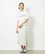 FMKJA41120 MICHEL KLEIN(ミッシェルクラン) かすれプリントロゴＴシャツ ホワイト