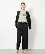 FMKJA41120 MICHEL KLEIN(ミッシェルクラン) かすれプリントロゴＴシャツ ホワイト