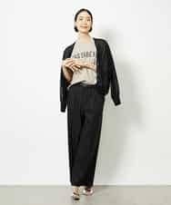FMKJA41120 MICHEL KLEIN(ミッシェルクラン) かすれプリントロゴＴシャツ ホワイト