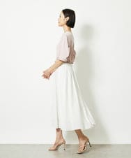 FMKJB37150 MICHEL KLEIN(ミッシェルクラン) [接触冷感]袖タックカットソー ピンク