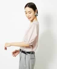 FMKJB37150 MICHEL KLEIN(ミッシェルクラン) [接触冷感]袖タックカットソー ピンク