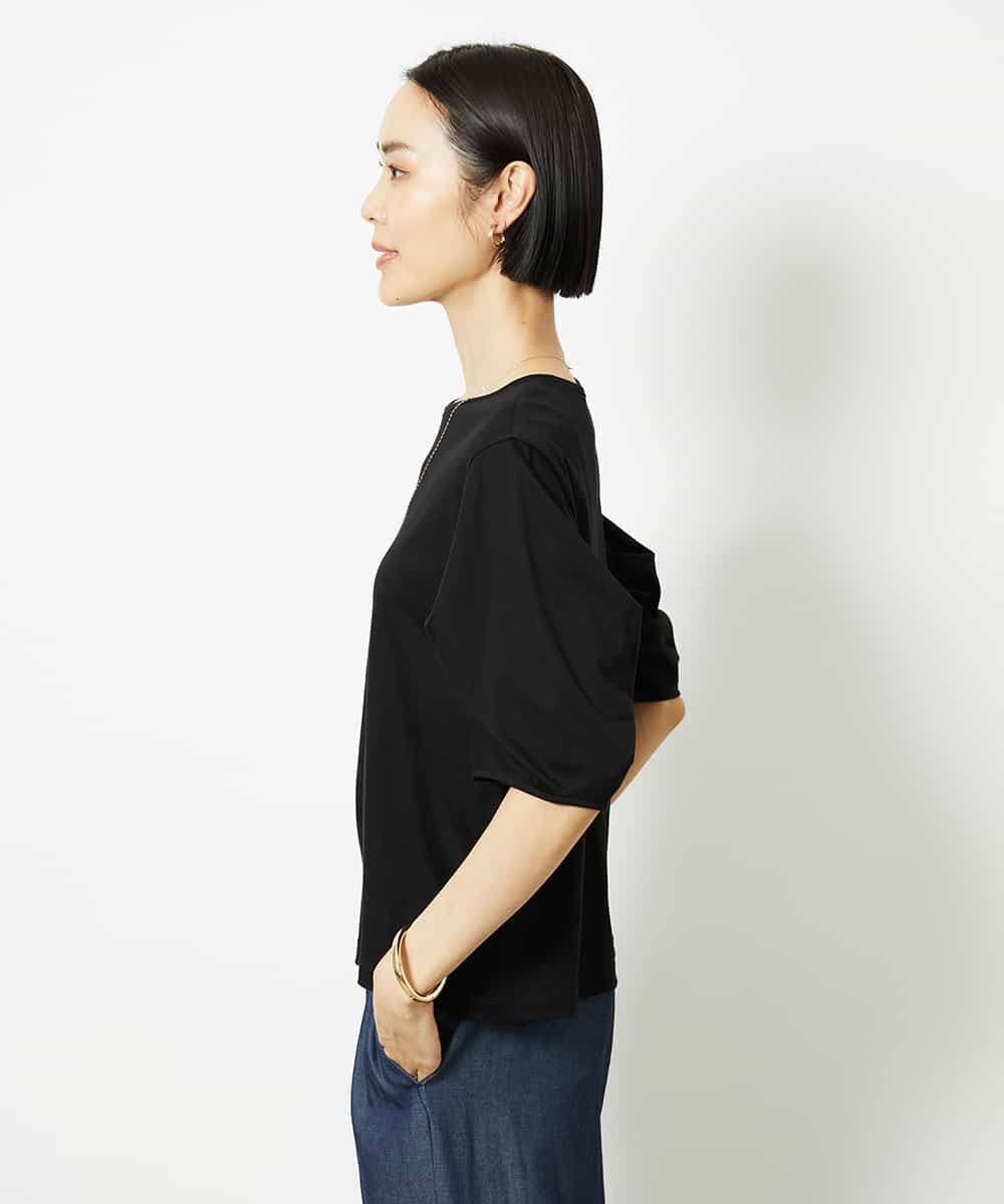 FMKJB37150 MICHEL KLEIN(ミッシェルクラン) [接触冷感]袖タックカットソー ピンク