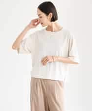 FMKJD21150 MICHEL KLEIN(ミッシェルクラン) ヴィンテージライクボックスTシャツ アイボリー