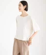 FMKJD21150 MICHEL KLEIN(ミッシェルクラン) ヴィンテージライクボックスTシャツ アイボリー
