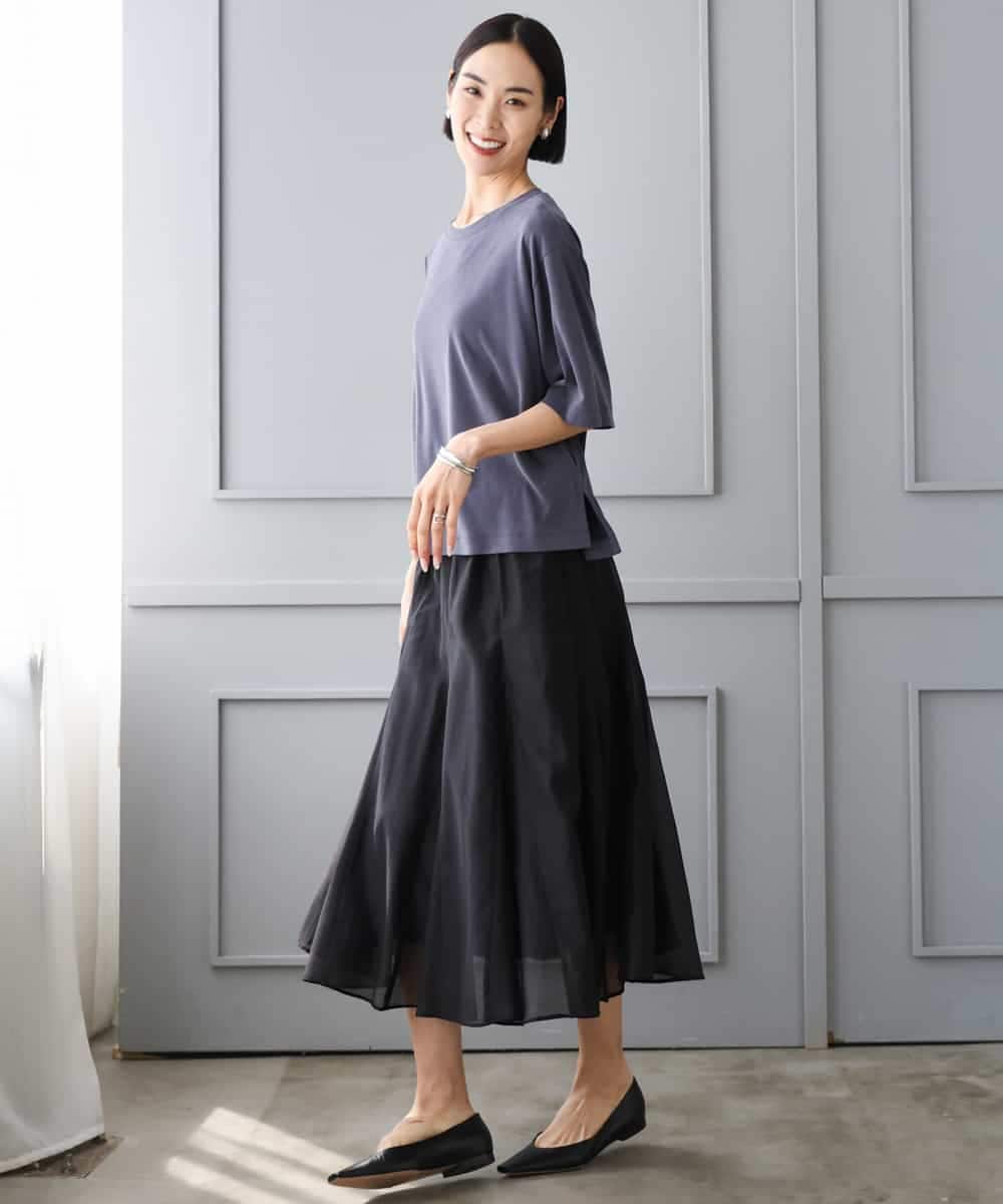 FMKJD21150 MICHEL KLEIN(ミッシェルクラン) ヴィンテージライクボックスTシャツ アイボリー