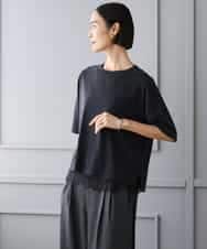FMKJD21150 MICHEL KLEIN(ミッシェルクラン) ヴィンテージライクボックスTシャツ アイボリー