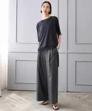FMKJD21150 MICHEL KLEIN(ミッシェルクラン) ヴィンテージライクボックスTシャツ アイボリー