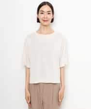 FMKJD21150 MICHEL KLEIN(ミッシェルクラン) ヴィンテージライクボックスTシャツ アイボリー