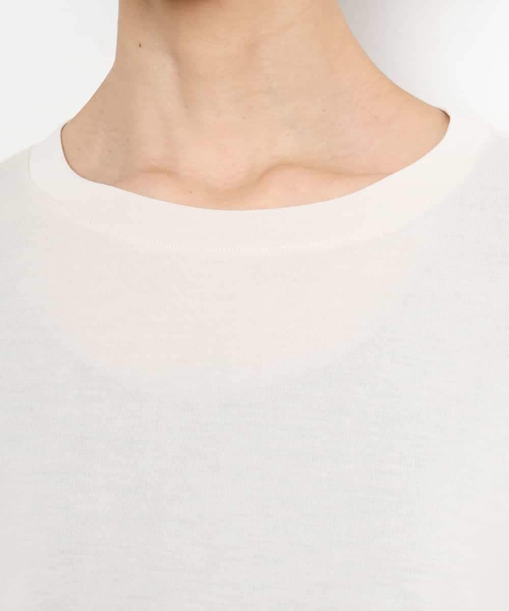 FMKJD21150 MICHEL KLEIN(ミッシェルクラン) ヴィンテージライクボックスTシャツ アイボリー