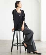 FMKJD22150 MICHEL KLEIN(ミッシェルクラン) [レイヤードスタイルにおすすめ]レースキャミソール アイボリー