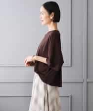 FMKJD31170 MICHEL KLEIN(ミッシェルクラン) ドルマンVネックトップス ベージュ