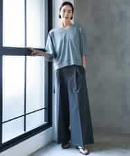 FMKJD31170 MICHEL KLEIN(ミッシェルクラン) ドルマンVネックトップス ベージュ